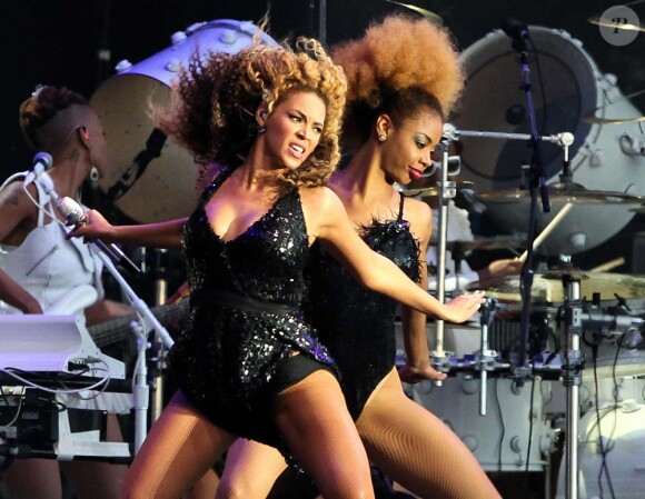 Beyoncé au festival T in the park en Écosse, le 9 juillet 2011.