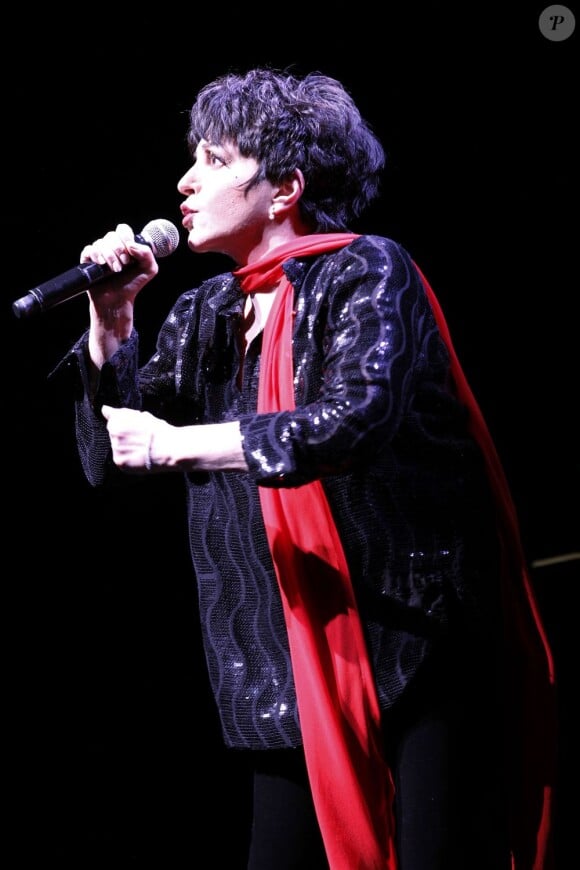 au concert unique de Liza Minnelli, à l'Olympia, à Paris, le 11 juillet 2011.