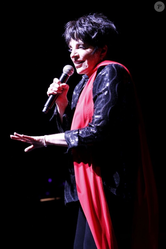 Spectacle de Liza Minnelli, à l'Olympia, à Paris, le 11 juillet 2011.