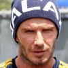 David Beckham, concentré, s'entraîne avec les LA Galaxy, en Californie, le 15 juillet 2011.