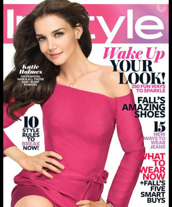 En plus du Vogue espagnol, Katie Holmes pose en Une du magazine américain InStyle pour le numéro du mois d'août.