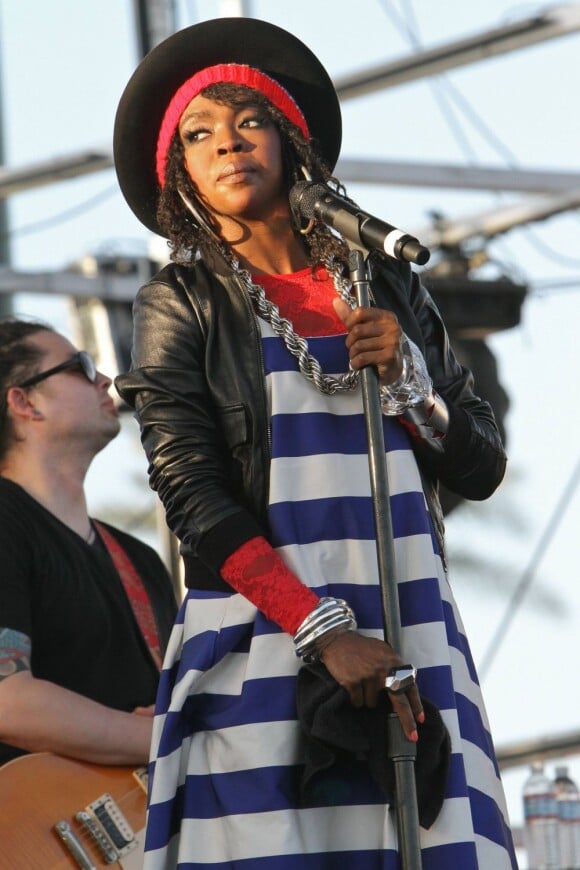 Lauryn Hill en avril 2011 en Californe lors de son concert