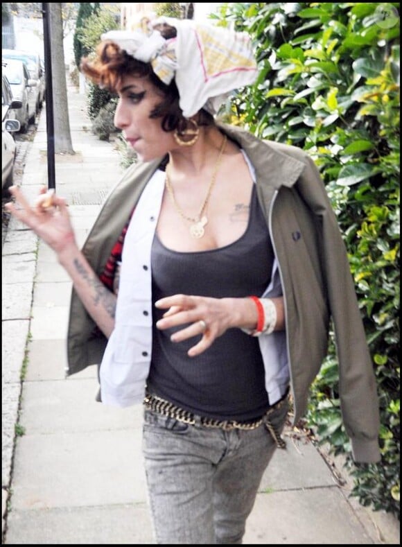 Amy Winehouse à Londres en novembre 2008