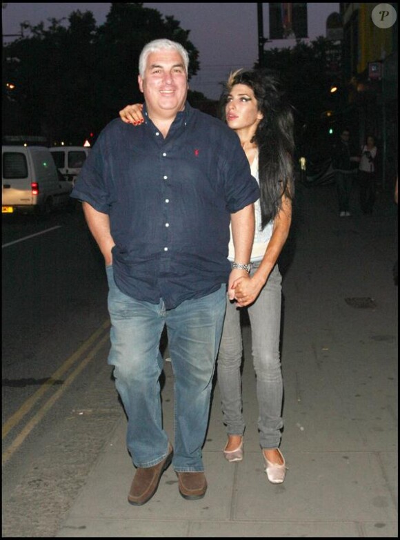Amy Winehouse et son père en juin 2008 à Londres