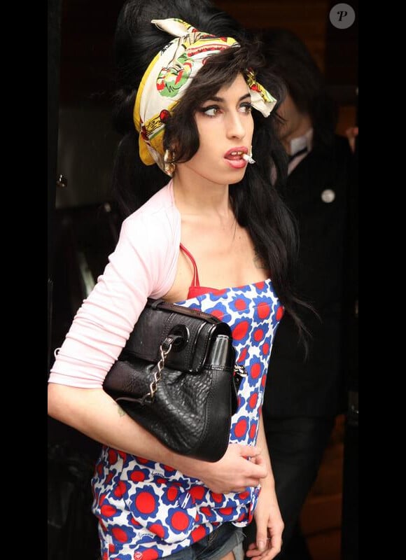 Amy Winehouse à Londres en avril 2008