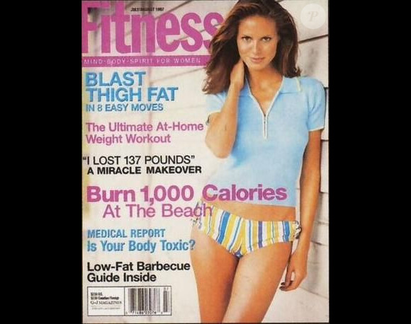 Heidi Klum en couverture du magazine Fitness édition allemande, en juillet 97.