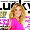La jolie Heidi Klum en couverture du magazine Lucky. Mars 2011.