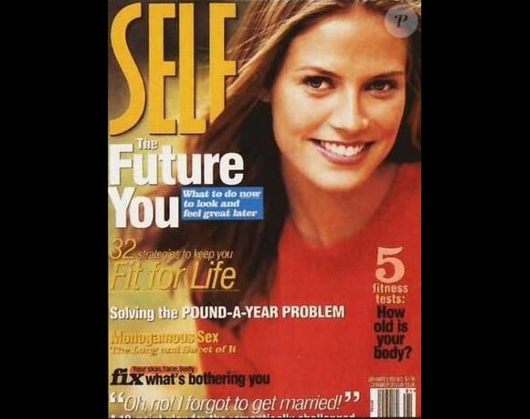Heidi Klum en couverture du magazine SELF en avril 1998.