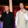 Brad Pitt a débarqué au musée Grévin de Paris ce mardi 26 juillet 2011 aux côtés de George Clooney