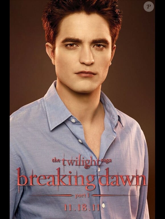 Affiche du film Twilight - chapitre IV : Révélation (partie I), avec Robert Pattinson