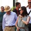 Woody Allen tourne le film Bop Decameron à Rome, le 29 juillet 2011. Son épouse lui rend souvent visite sur le tournage.
