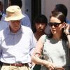 Woody Allen tourne le film Bop Decameron à Rome, le 29 juillet 2011. Son épouse lui rend souvent visite sur le tournage.