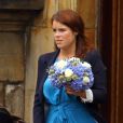  La princesse Eugenie d'York au Palace d'Holyroodhouse à Edimbourg après la cérémonie  de mariage de Mike Tindall et Zara Phillips à Edimbourg le 31 juillet 2011 
 &nbsp; 