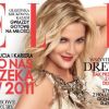 L'actrice Drew Barrymore en couverture de l'édition polonaise du magazine Elle de janvier 2011.