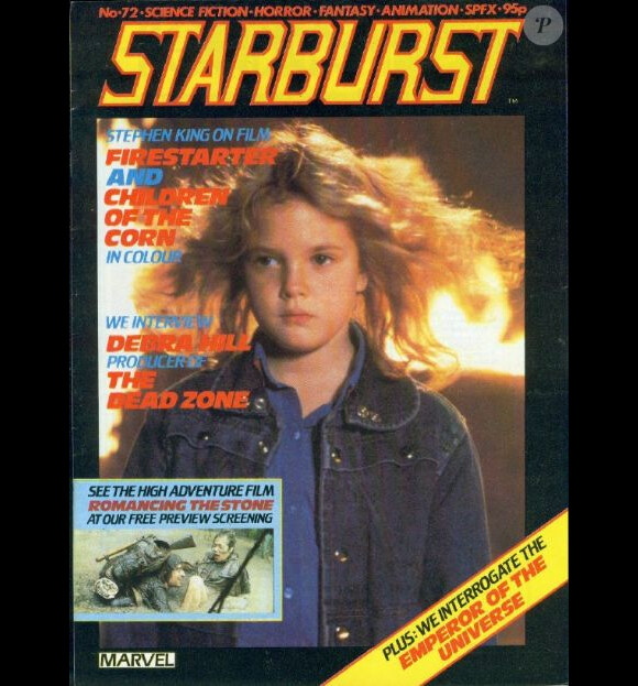 Drew Barrymore est sous les projecteurs depuis son enfance. La voici en couv' du magazine anglais StarBurst d'août 1984.
