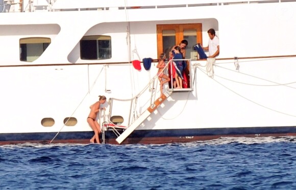 Kate Moss en vacances à Saint-Tropez le 2 août 2011