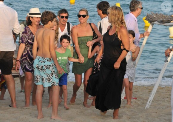 Kate Moss en vacances à Saint-Tropez le 2 août 2011