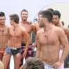 Les garçons très sexy en maillots de bain lors du défilé pour l'élection de Mister Secret Story 5 dans Secret Story 5