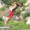 Cristiano Ronaldo saute à l'eau, peur de rien - juin 2008 en Italie