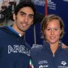 Filippo Magnini et Federica Pellegrini en juin 2008 à Rome
Après avoir alimenté les gazettes sportives lors des Mondiaux de Shanghai du 24 au 31 juillet, conservant ses deux titres sur 200 et 400 nage libre, Federica Pellegrini est dans les pages people : séparée de Luca Marin, on lui prête une relation avec Filippo Magnini, alias SuperPippo.