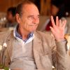 Jacques Chirac dans un restaurant de Saint-Tropez. Le 11 août 2011