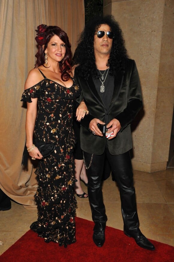 Slash et sa femme Perla à Los Angeles en 2009