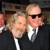 Jeff Bridges et T-Bone Burnett lors de la soirée célébrant la sortie en Blu-ray de The Big Lebowski le 16 août 2011