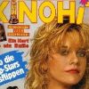 L'actrice Meg Ryan en couverture du magazine allemand KinoHit. Mai 1990.