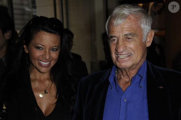 Barbara Gandolfi et Jean-Paul Belmondo à Paris en juin 2011