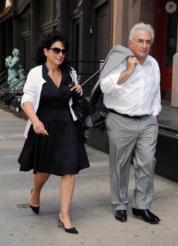 DSK et Anne Sinclair, promenade decontractée dans New York