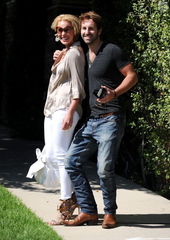 Katherine Heigl et son mari Josh Kelly sont déchaînés avant un concert du musicien à Los Angeles, le 24 août 2011