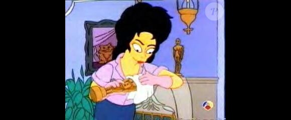 Elizabeth Taylor essuie son oscar, dans les Simpson !