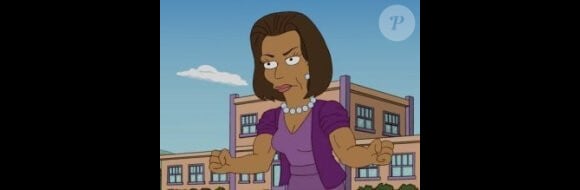 Michelle Obama dans les Simpson !