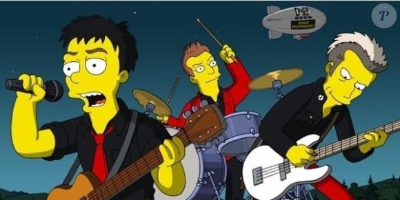 Le groupe Green Day dans les Simpson !