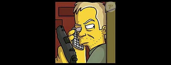 Jack Baeur alias Kiefer Sutherland dans les Simpson !