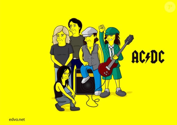 AC / DC dans les Simpson !