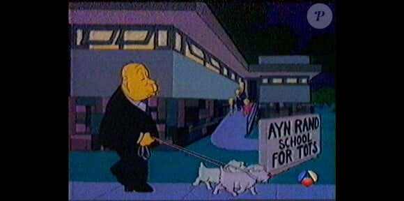 Alfred Hitchock dans les Simpson !