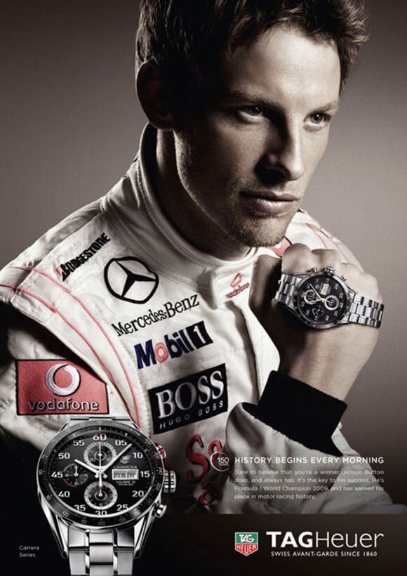 Jenson Button pour Tag Heuer