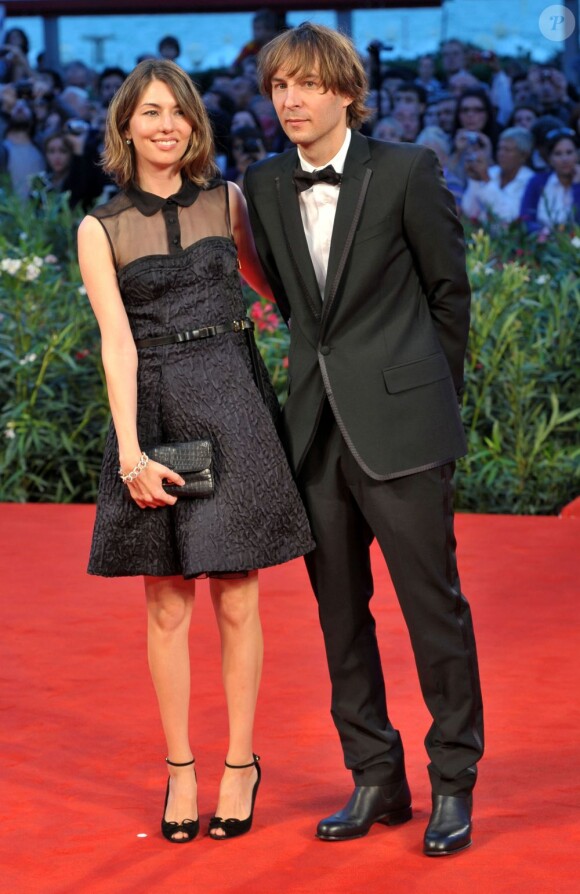 Sofia Coppola et Thomas Mars posent lors du 67ème festival de Venise en septembre 2010