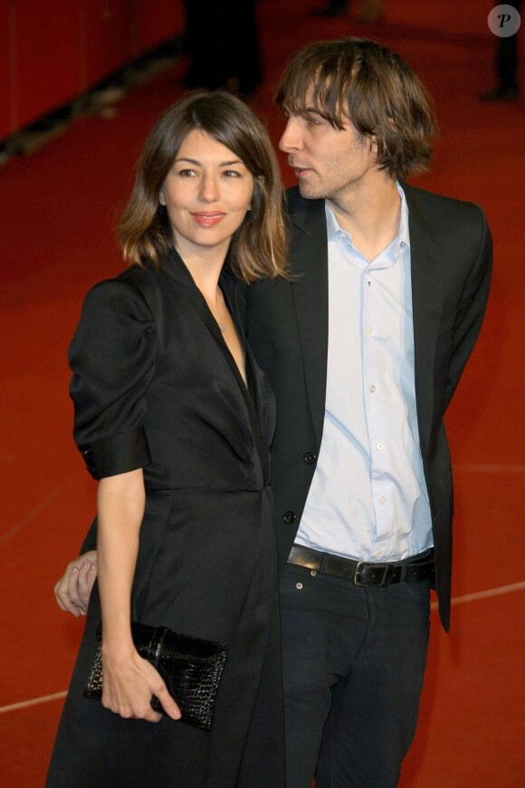 Sofia Coppola et Thomas Mars, à Rome, en octobre 2007. 