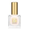 Mon vanity pour le bureau
Pour renforcer ses ongles et éviter de les triturer ou les dédoubler, on pose une couche rapie de vernis transparent ou très clair en deux minutes chrono. Vernis Pure Color d'Estée Lauder, Porcelain.