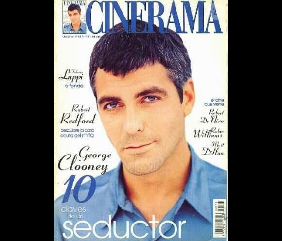 George Clooney, en couverture du magazine espagnol Cinerama. Octobre 1998.