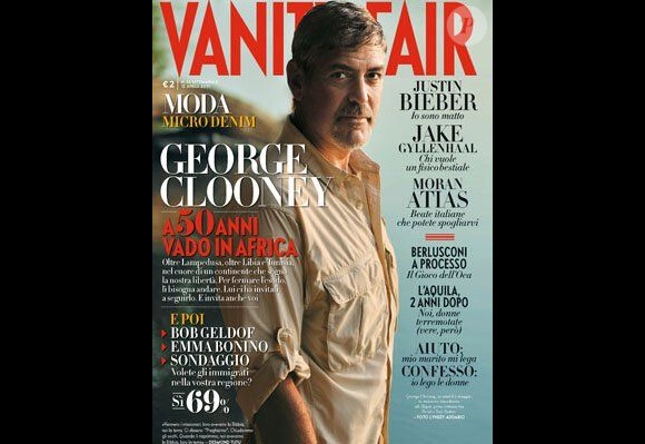 Avril 2011 : l'élégant acteur George Clooney pose en couv' de l'édition italienne de Vanity Fair.