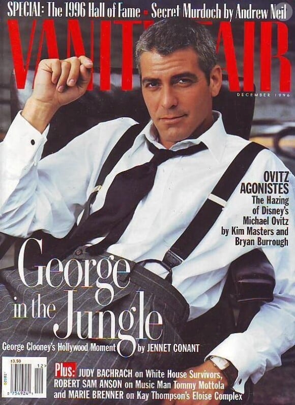 Décembre 1996 : George Clooney fait la Une du magazine Vanity Fair.