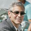 L'acteur George Clooney, très classe et décontracté, arrive à Venise pour défendre son dernier film Les Marches Du Pouvoir. Venise, le 31 août 2011.