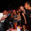 Les candidats des Ch'tis à Ibiza s'amusent à Lille au sein de la boîte de nuit La Fabrik, vendredi 2 septembre 2011.
