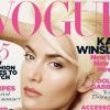 Kate Winslet, en couverture du Vogue UK d'avril 2011.