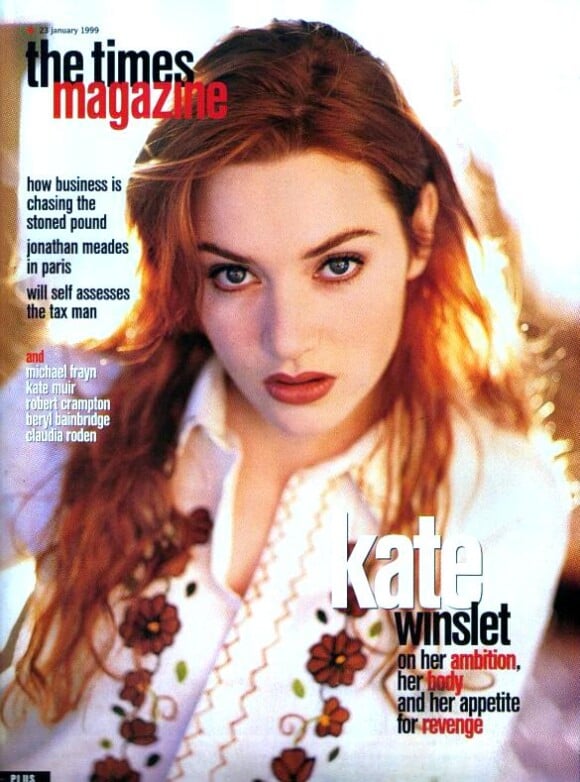 23 janvier 1999 : l'actrice Kate Winslet est revenue au roux et apparaît en Une de The Times.