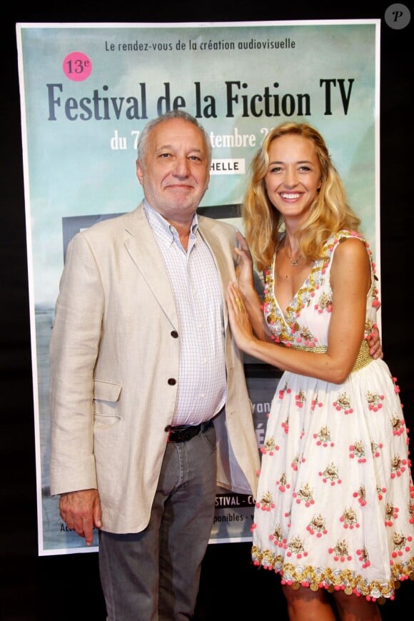 Hélène de Fougerolles et François Berléand, très complices, au festival de la fiction de la Rochelle le 7 septembre 2011
