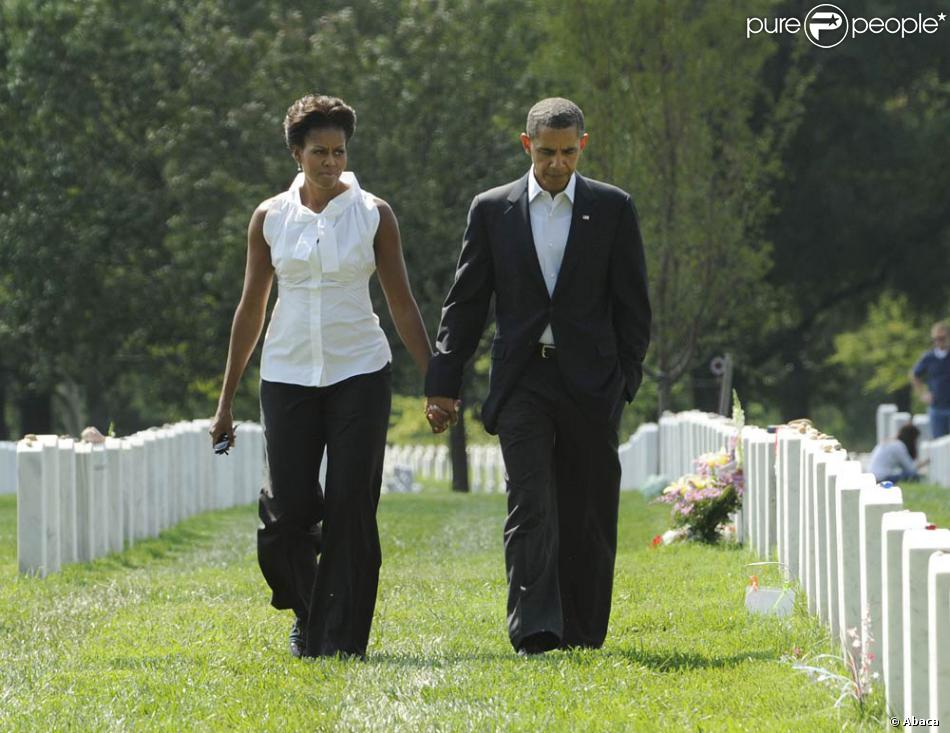 Barack et Michelle Obama à Washington, lors de la commémoration, dix ...